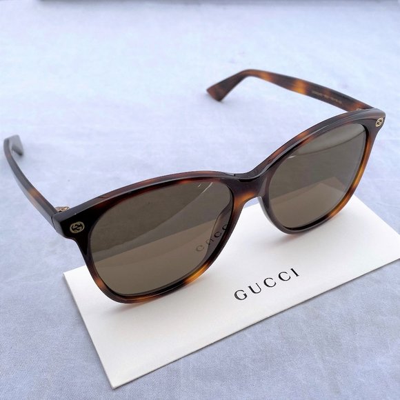 Gucci | Accessories | Gucci New Sunglasses Havana Brown Gg024s 002 |  Poshmark